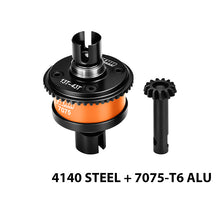 Load image into Gallery viewer, 4140 STEEL + 7075 ALLOY FRONT/REAR COMPLETE DIFFERENTIAL 13/43T/1.0 MOD LMT1343S