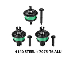 Load image into Gallery viewer, 4140 STEEL + 7075 ALLOY FRONT&CENTER&REAR COMPLETE DIFFERENTIAL 13/43T/1.0 MOD LMT1343S/3