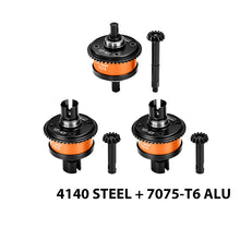 Load image into Gallery viewer, 4140 STEEL + 7075 ALLOY FRONT&CENTER&REAR COMPLETE DIFFERENTIAL 13/43T/1.0 MOD LMT1343S/3