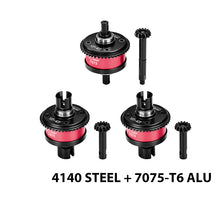 Load image into Gallery viewer, 4140 STEEL + 7075 ALLOY FRONT&CENTER&REAR COMPLETE DIFFERENTIAL 13/43T/1.0 MOD LMT1343S/3