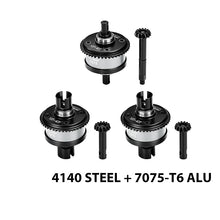 Load image into Gallery viewer, 4140 STEEL + 7075 ALLOY FRONT&CENTER&REAR COMPLETE DIFFERENTIAL 13/43T/1.0 MOD LMT1343S/3