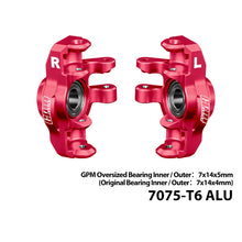 Load image into Gallery viewer, 7075-T6 ALLOY FRONT HUB / STEERING BLOCKS(LARGER BEARINGS) MAKM021