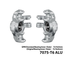 Load image into Gallery viewer, 7075-T6 ALLOY FRONT HUB / STEERING BLOCKS(LARGER BEARINGS) MAKM021