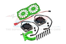 Load image into Gallery viewer, ALUMINUM 7075-T6 MOTOR HEATSINK WITH DUAL METAL FRAME WATERPROOF COOLING FAN AND ADJUSTABLE MOUNT MAKX018FANC