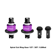 Load image into Gallery viewer, (No Diffs Oil) 4140 CARBON STEEL + 7075 ALLOY FRONT & REAR DIFFERENTIAL GEAR SET 12/30T MGG1230FRS