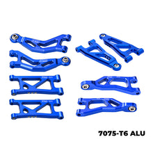 Load image into Gallery viewer, 7075-T6 ALLOY (FRONT + REAR) UPPER AND LOWER SUSPENSION ARMS MGM4567