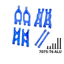 Load image into Gallery viewer, ALUMINUM 7075 FRONT UPPER & LOWER SUSPENSION ARMS+REAR SUSPENSION ARMS & LINK ROD MGO4567