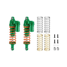 Load image into Gallery viewer, ALLOY FRONT L-SHAPE PIGGY BACK SHOCKS 87MM FOR TRAXXAS 1/10 RUSTLER 4X4 VXL / SLASH 4X4 LOW-CG / HOSS 3S / FORD F-150 RAPTOR R / FORD FIESTA ST RALLY / STAMPEDE / BIGFOOT RUS4087F/L