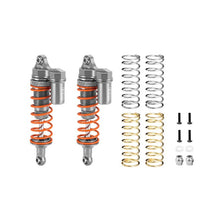 Load image into Gallery viewer, ALLOY FRONT L-SHAPE PIGGY BACK SHOCKS 87MM FOR TRAXXAS 1/10 RUSTLER 4X4 VXL / SLASH 4X4 LOW-CG / HOSS 3S / FORD F-150 RAPTOR R / FORD FIESTA ST RALLY / STAMPEDE / BIGFOOT RUS4087F/L