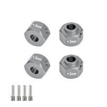 Load image into Gallery viewer, ALLOY 6061-T6 WHEEL 12MM HEX ADAPTERS +3MM SCX3010/+3M
