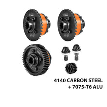 Load image into Gallery viewer, (No Diffs Oil) 4140 MEDIUM CARBON STEEL +7075 ALLOY FRONT & CENTER & REAR COMPLETE DIFFERENTIAL TXM1251