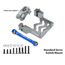 Load image into Gallery viewer, ALUMINUM SERVO MOUNT +ALUMINUM TIE ROD+25T ALUMINUM SERVO HORN
TXMS024A