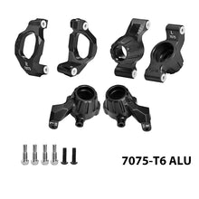 Load image into Gallery viewer, ALUMINUM 7075 FRONT C-HUBS & FRONT STEERING BLOCKS & REAR STUB AXLE CARRIERS SET
TXMS192122N