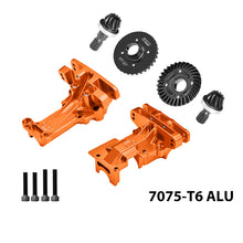 Load image into Gallery viewer, ALUMINUM 7075-T6 FRONT AND REAR UPPER BULKHEAD+MEDIUM CARBON STEEL 32/10T FRONT AND REAR DIFFERENTIAL GEAR SET
XRT12131032