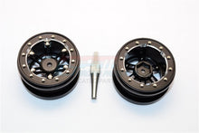 Load image into Gallery viewer, ALUMINIUM 6 POLES SIMULATION WHEELS IN SILVER EDGE FOR 1.9" TIRE WITH HEX TOOL - 1PR SET AW1906S
