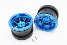 Load image into Gallery viewer, ALUMINIUM 6 POLES BEADLOCK &amp; NYLON WHEELS FRAME FOR 2.2'' TIRE - 1PR AW2206P
