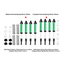 Load image into Gallery viewer, 6061-T6 ALLOY FRONT &amp; REAR COMPLETE INTERNAL SPRING SHOCK SET (130MM AND 134MM) LMT2130134FR
