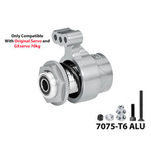 Load image into Gallery viewer, ALUMINUM 7075 15T SERVO HORN W. BUILT-IN SPRING (3 POSITIONING HOLES) 			
 MAKX015TSH
