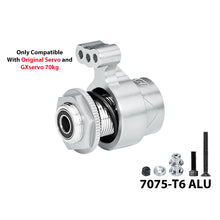 Load image into Gallery viewer, ALUMINUM 7075 15T SERVO HORN W. BUILT-IN SPRING (3 POSITIONING HOLES) 			
 MAKX015TSH
