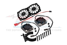 Load image into Gallery viewer, ALUMINUM 7075-T6 MOTOR HEATSINK WITH DUAL METAL FRAME WATERPROOF COOLING FAN AND ADJUSTABLE MOUNT MAKX018FANC
