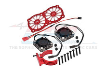 Load image into Gallery viewer, ALUMINUM 7075-T6 MOTOR HEATSINK WITH DUAL METAL FRAME WATERPROOF COOLING FAN AND ADJUSTABLE MOUNT MAKX018FANC

