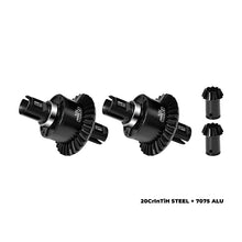 Load image into Gallery viewer, (No Diffs Oil) 20CrInTiH STEEL + 7075 ALLOY FRONT &amp; REAR COMPLETE DIFFERENTIAL 30/9T MAKX0930S/2
