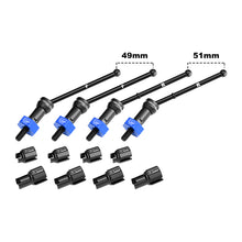 Load image into Gallery viewer, 4140 CARBON STEEL FRONT &amp; REAR CVD DRIVE SHAFTS WITH ALLOY 7075 WHEEL HEX (PINS THICKENED 2MM) MGG4951V2
