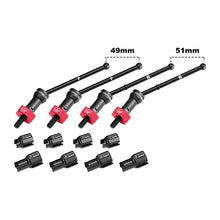 Load image into Gallery viewer, 4140 CARBON STEEL FRONT &amp; REAR CVD DRIVE SHAFTS WITH ALLOY 7075 WHEEL HEX (PINS THICKENED 2MM) MGG4951V2

