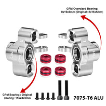 Load image into Gallery viewer, 7075 ALLOY FRONT STEERING BLOCK (LARGER OUTER BEARINGS) MKV6021
