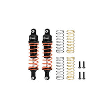 Load image into Gallery viewer, ALLOY FRONT SHOCKS 87MM FOR TRAXXAS 1/10 RUSTLER 4X4 VXL / SLASH 4X4 LOW-CG / HOSS 3S / FORD F-150 RAPTOR R / FORD FIESTA ST RALLY / STAMPEDE / BIGFOOT RUS4087F

