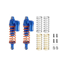 Load image into Gallery viewer, ALLOY FRONT L-SHAPE PIGGY BACK SHOCKS 87MM FOR TRAXXAS 1/10 RUSTLER 4X4 VXL / SLASH 4X4 LOW-CG / HOSS 3S / FORD F-150 RAPTOR R / FORD FIESTA ST RALLY / STAMPEDE / BIGFOOT RUS4087F/L
