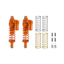 Load image into Gallery viewer, ALLOY FRONT L-SHAPE PIGGY BACK SHOCKS 87MM FOR TRAXXAS 1/10 RUSTLER 4X4 VXL / SLASH 4X4 LOW-CG / HOSS 3S / FORD F-150 RAPTOR R / FORD FIESTA ST RALLY / STAMPEDE / BIGFOOT RUS4087F/L
