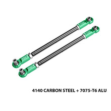 Load image into Gallery viewer, 4140 CARBON STEEL ADJUSTABLE FRONT STEERING ROD WITH 7075 ALLOY ENDS TXM047S
