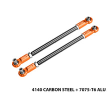 Load image into Gallery viewer, 4140 CARBON STEEL ADJUSTABLE FRONT STEERING ROD WITH 7075 ALLOY ENDS TXM047S
