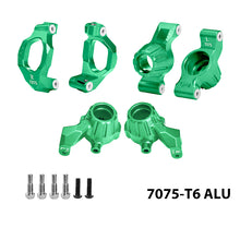 Load image into Gallery viewer, ALUMINUM 7075 FRONT C-HUBS &amp; FRONT STEERING BLOCKS &amp; REAR STUB AXLE CARRIERS SET
 TXMS192122N
