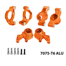 Load image into Gallery viewer, ALUMINUM 7075 FRONT C-HUBS &amp; FRONT STEERING BLOCKS &amp; REAR STUB AXLE CARRIERS SET
 TXMS192122N

